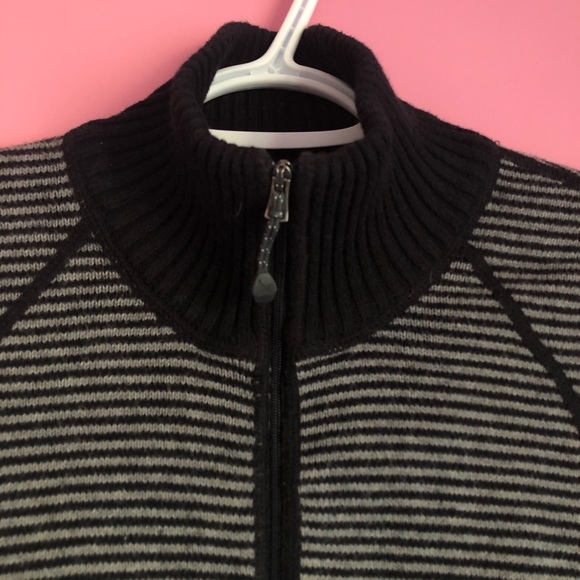 Eddie Bauer Striped Zip-Up Sweater - Picture 4 of 8